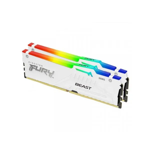 KINGSTON DIMM DDR5 64GB (2x32) 5.200MHz FURY Beast White RGB EXPO (KF552C36BWEAK2-64)