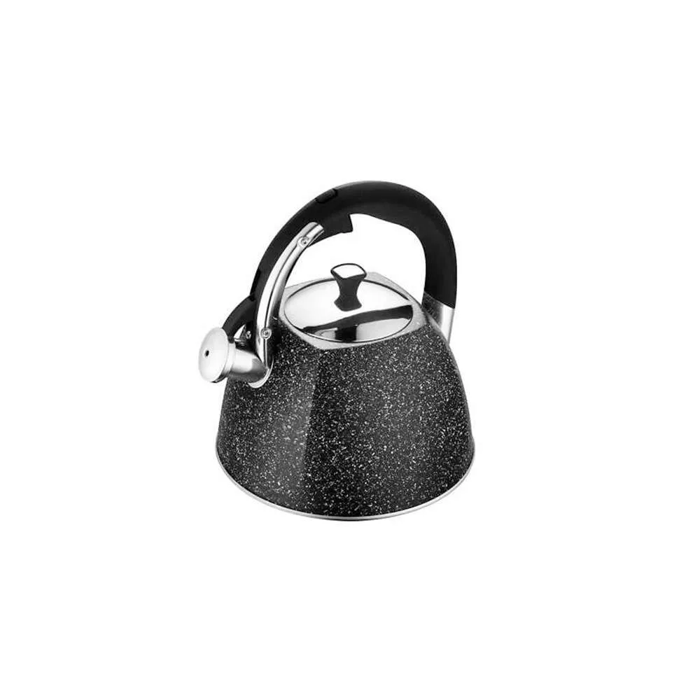 KLAUSBERG KB7412 ČAJNIK SA ZVIŽDUKOM MERMERNI CRNI 22L
