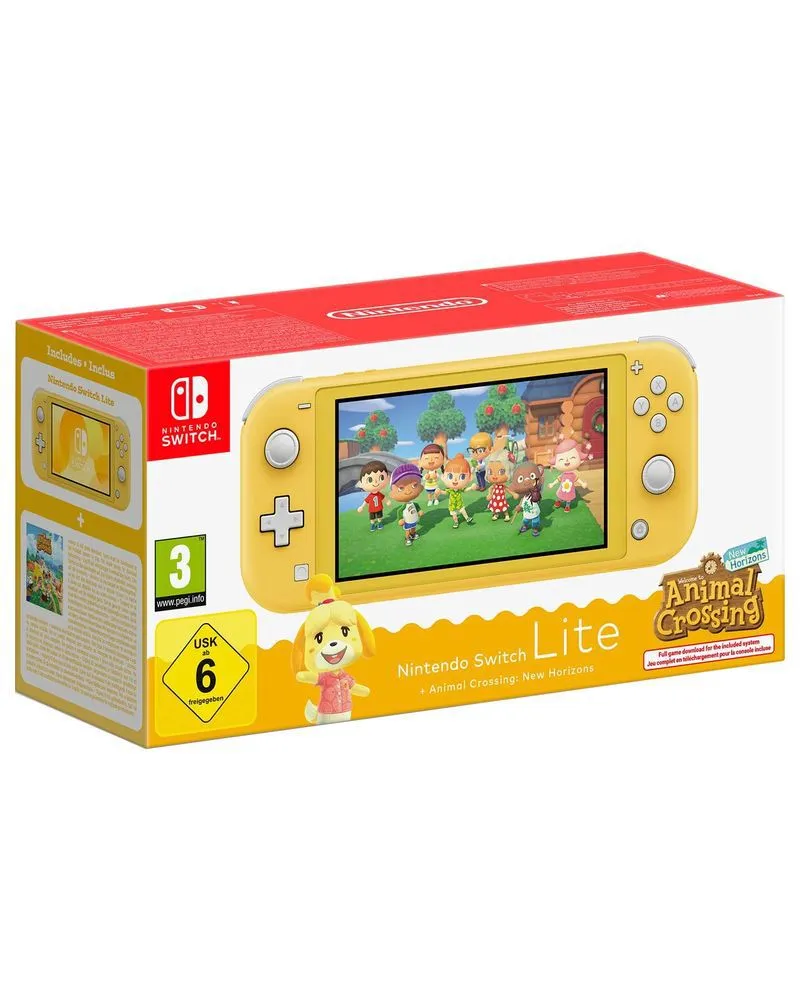 Konzola Nintendo Switch Lite - Yellow + Animal Crossing