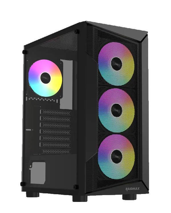 Kuciste Raidmax Vector 158 Black 3x RGB fan/Window/V158TBS