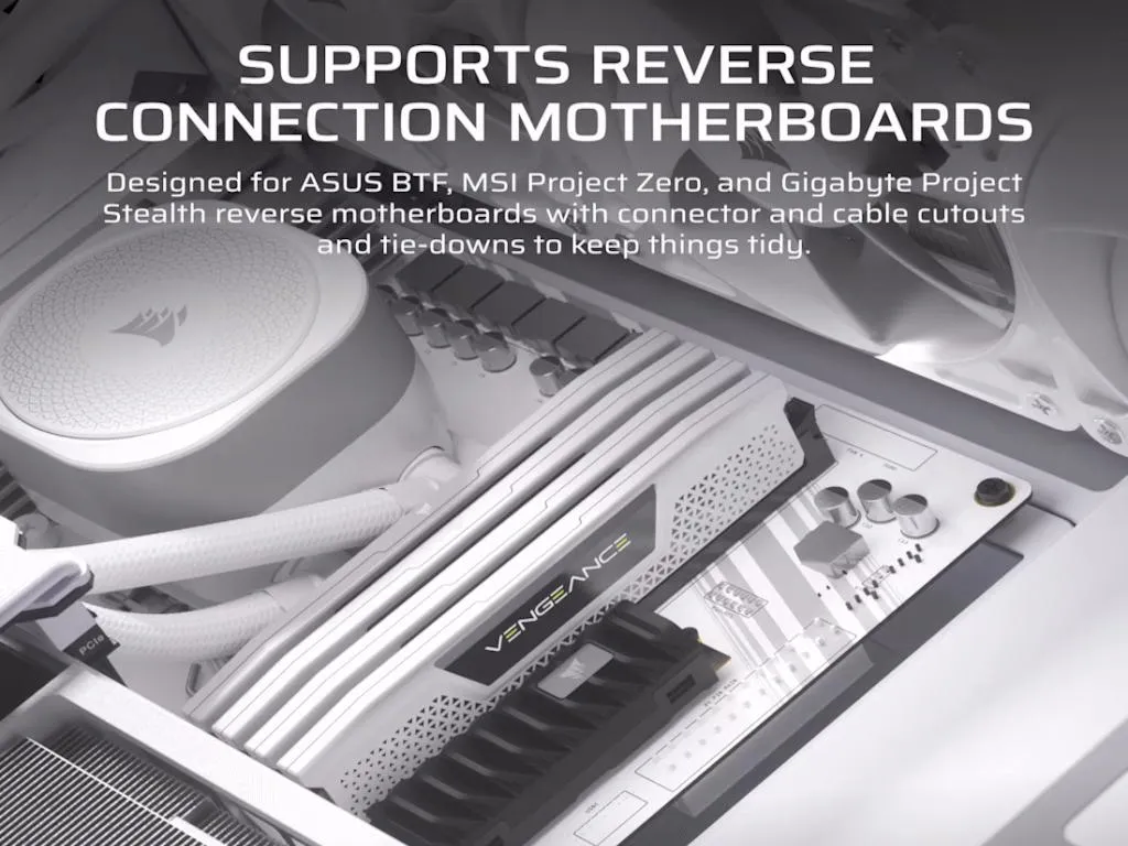 Kucište CORSAIR FRAME 4000D RS Mid-Tower/ATX/kaljeno staklo/bez napajanja/bela