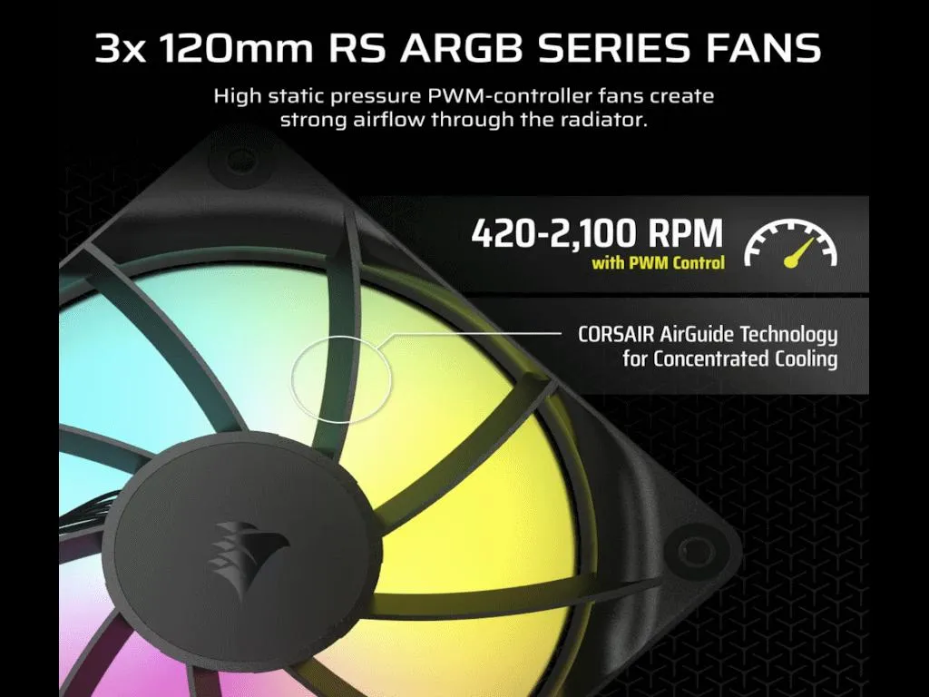 Kuler za CPU CORSAIR NAUTILUS 360/ARGB/360mm/triple fan/vodeno hladenje/crna