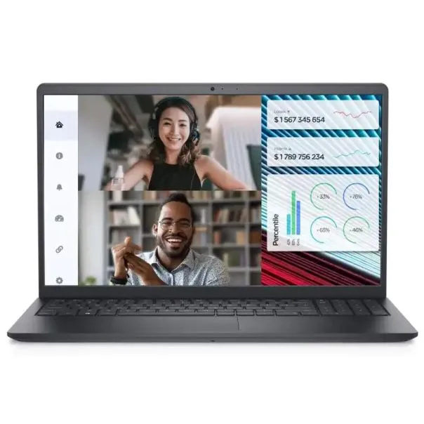 Laptop Dell Vostro 3520 15.6 FHD 120Hz/i3-1215U/16GB/NVMe 512GB/Intel UHD/Black