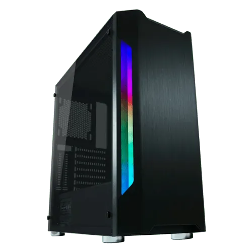 LC-POWER Kućište Gaming 701B Badge X - LC-701B-ON  Midi Tower Micro-ATX Mini-ITX ATX Bez napajanja Crna