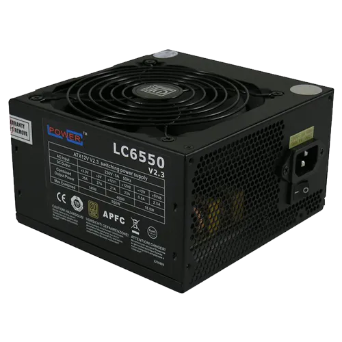 LC-POWER napajanje Super Silent Series 550W - LC6550 V2.3  550W Standardno ATX (PS2)  do 88% efikasnosti