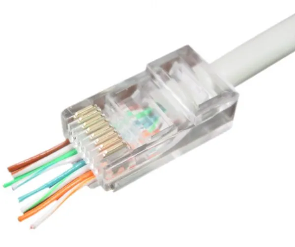 LC-PTU-01/50 Gembird Universal pass-through modular CAT5 UTP plug 8P8C 50 u pak /CENA PO PAKOVANJU
