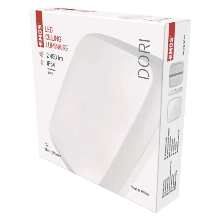 LED PANEL DORI KVADRAT.28X28X4.8cm IP54/24W/NW ZM4314