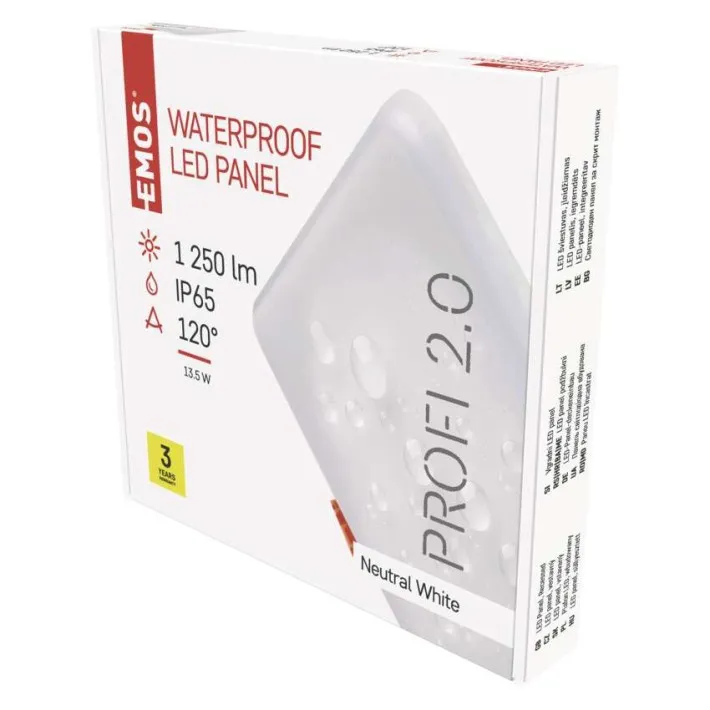 LED PANEL UGRADNI KVADRATNI EMOS EXCLUSIVE 135W NW IP65 ZV2142