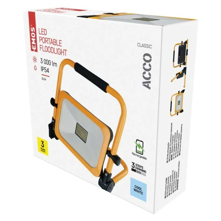Led reflektor punjivi 30W ACCO IP54 CW Emos  ZS2832