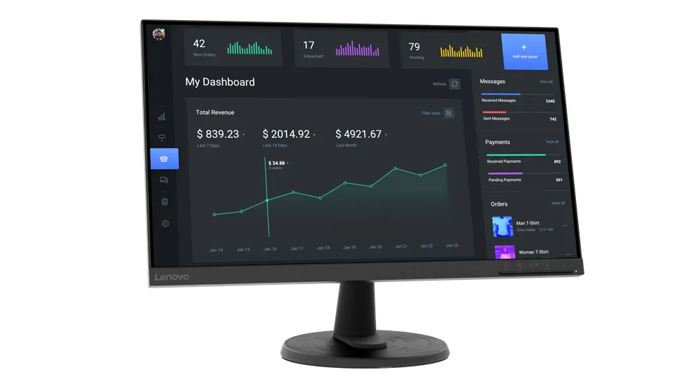 Lenovo D24-40 (67A2KAC6EU) VA monitor 23.8