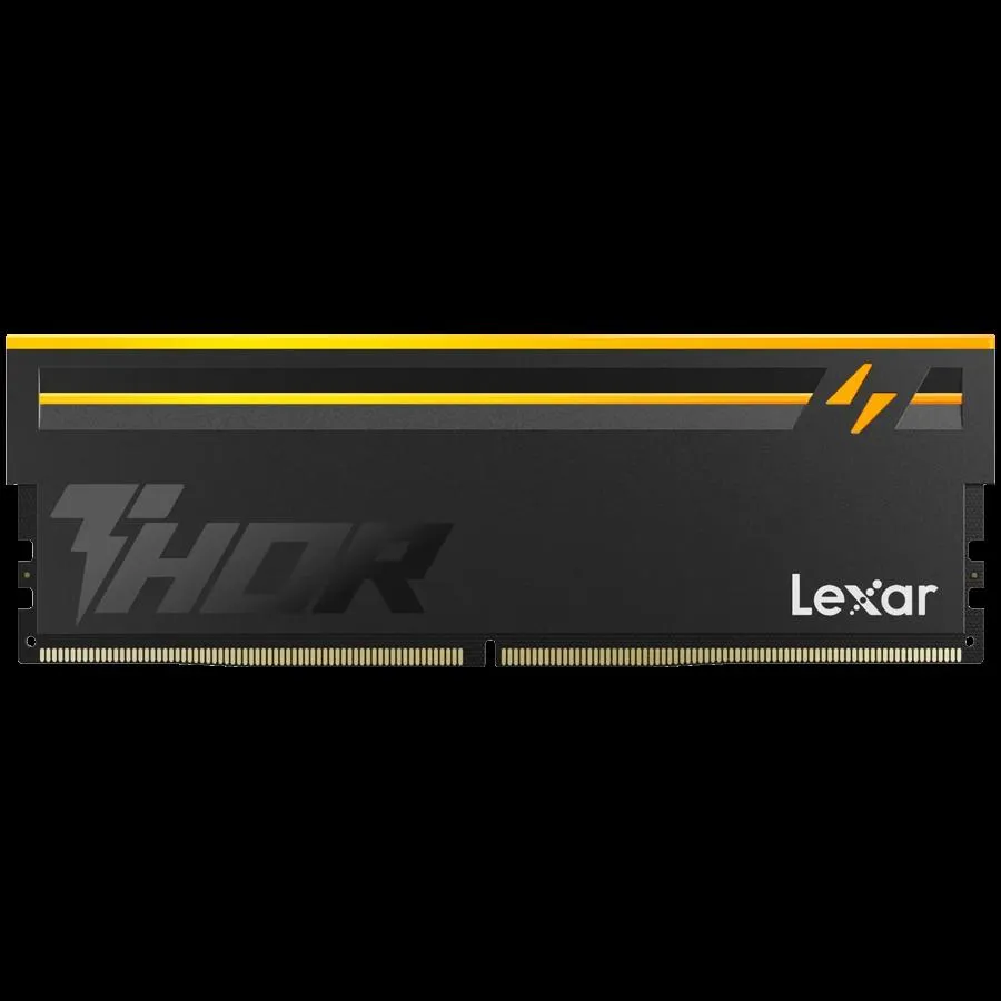 Lexar THOR 2.0 16GB DDR5 6000 CL36 1.3V Memory with heatsink and RGB lighting Black Color Single pack