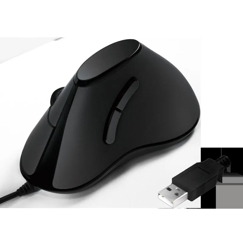 Logilink miš vertikalni ergonomski žičani crni
