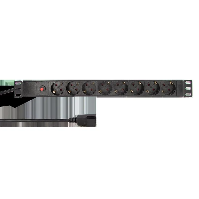 Logilink PDU 8 x šuko CEE 7/3  konektor C14 prenaponska zaštita