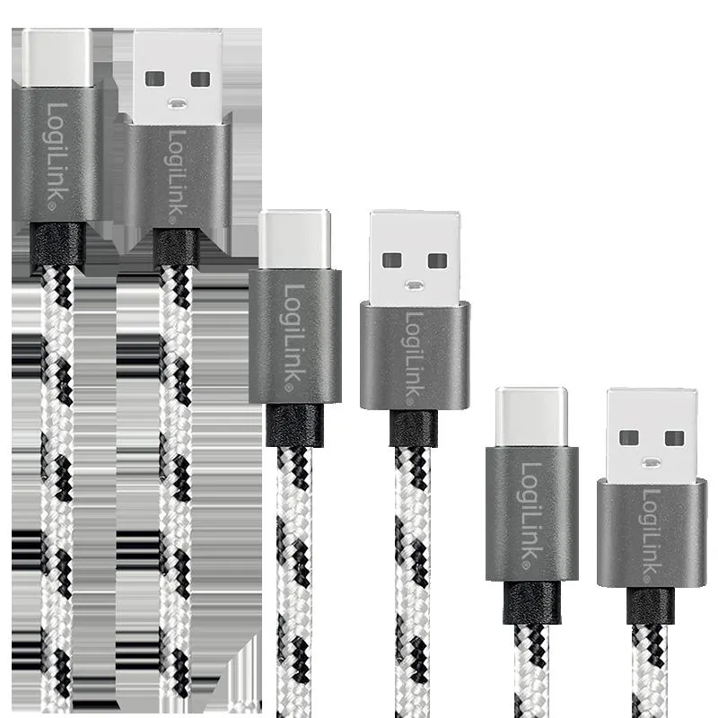 Logilink USB 2.0 Type C C/M na USB - A/M 3-pak set 0.5 m / 1 m / 2 m