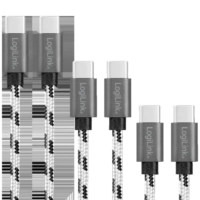 Logilink USB 2.0 Type C C/M na USB - C/M 3-pak set 0.5 m / 1 m / 2 m