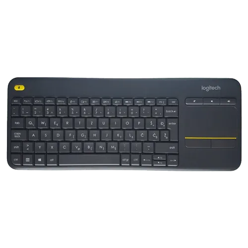 LOGITECH Bežična tastatura K400 PLUS WIRELESS TOUCH (Crna) - 920-007119  USB nano prijemnik Membranski tasteri SRB (YU) Alkalna baterija