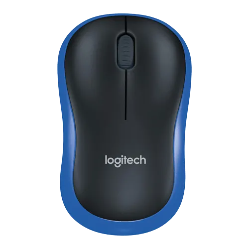LOGITECH Bežični miš M185 (Plavo/Crni)  USB nano prijemnik Optički 1000 DPI Alkalna baterija