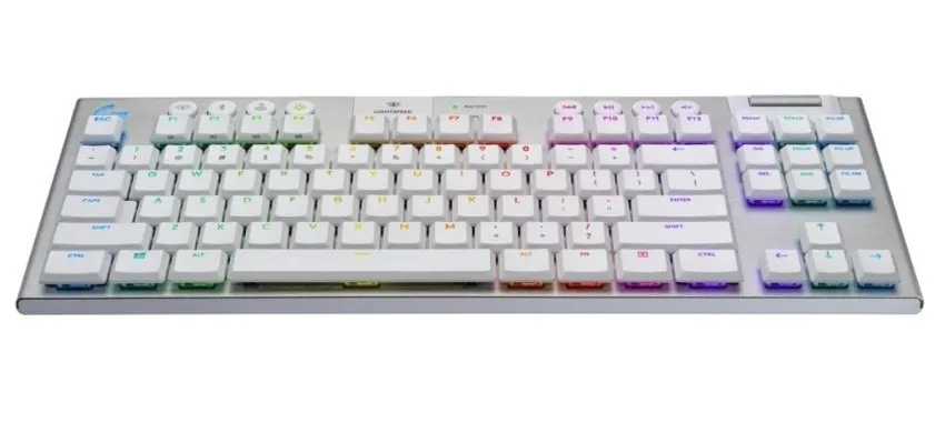 Logitech G915 Tenkeyless Lightspeed GL Tactile Wireless Gaming Keyboard White