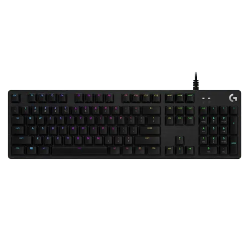 LOGITECH Gejmerska tastatura G512 LIGHTSYNC RGB (Crna) 920-009370  2x USB Mehanički tasteri Logitech GX Red Linear EN (US)
