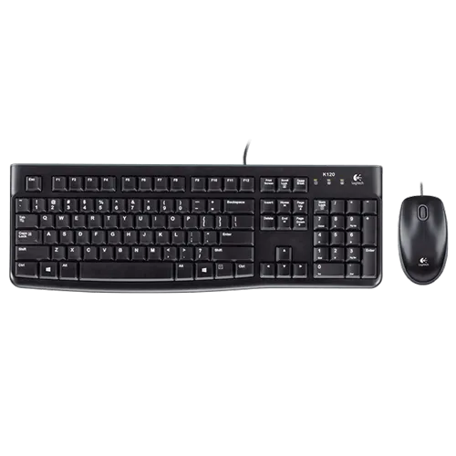 LOGITECH Žična tastatura i miš MK120 (Crni) 920-002563  USB Membranski tasteri EN (US)