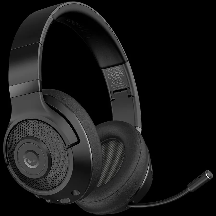 LORGAR Noah 500 Wireless Gaming headset with microphone JL7006 BT 5.3 battery life up to 58 h (1000mAh) USB (C) charging cable (0.8m) 3.5 mm AUX cable (1.5m) size: 195*185*80mm 0.24kg black