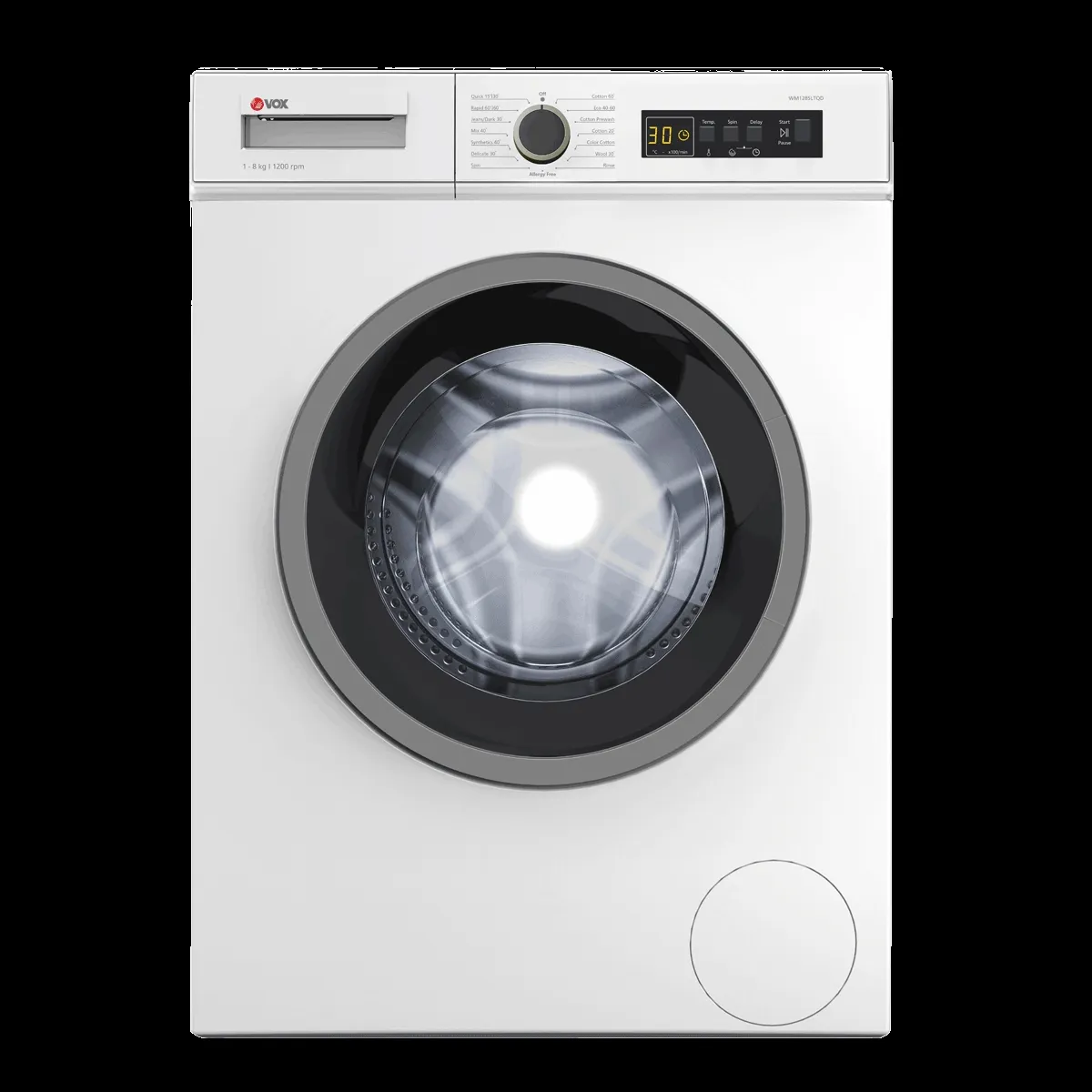 VOX Mašina za pranje veša WM1285-LTQD 8 kg 1200 obr/min