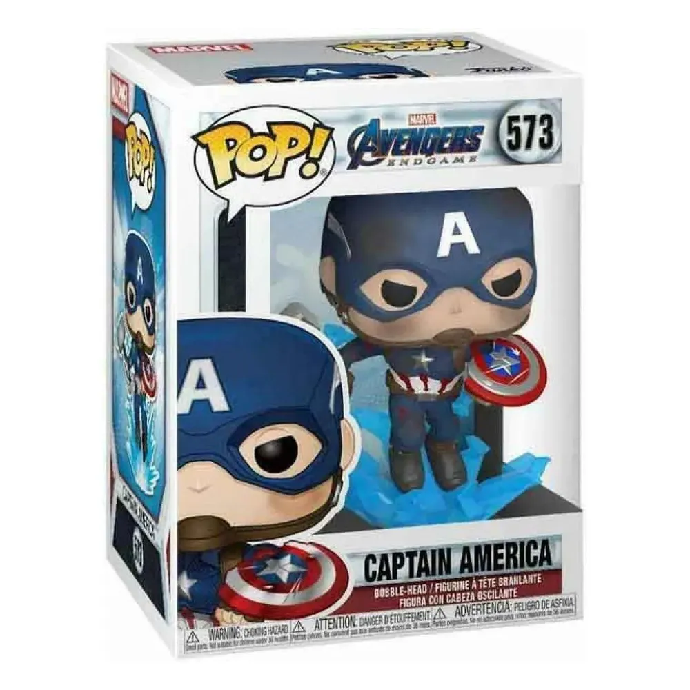 Marvel Endgame POP! Vinyl - Captain America w/Broken Shield&Mjolnir