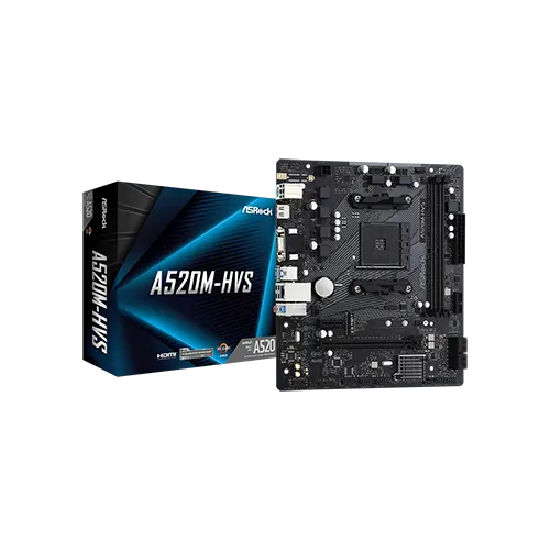 Matična ploča ASRock A520M - HVS  AMD AMD® AM4 AMD® A520 Micro ATX