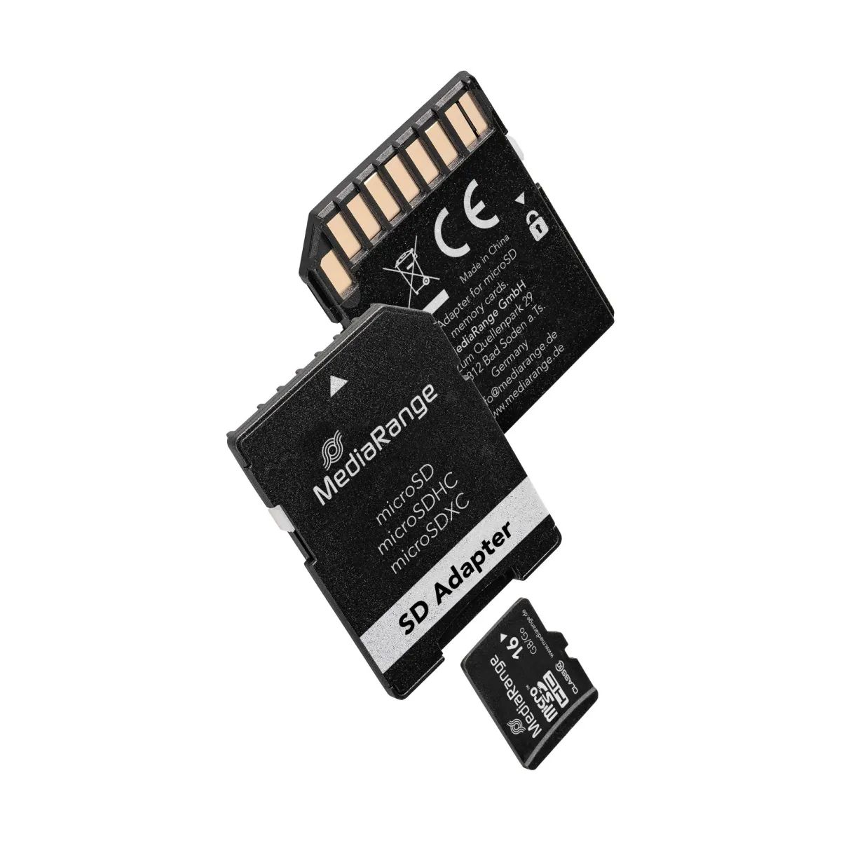 MEDIA RANGE MicroSDHC 16GB Class 10 sa adapterom - MR958  microSD 16GB 10
