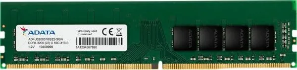 Memorija DDR4 AData 16GB 3200MHz AD4U3200316G22-SGN