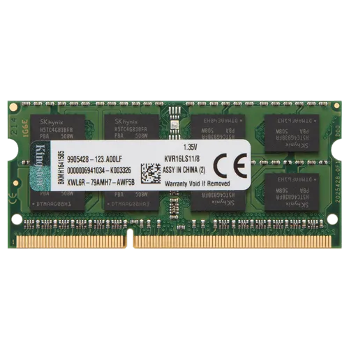 Memorija KINGSTON SO-DIMM 8GB DDR3L 1600MHz CL11 - KVR16LS11/8  8GB SO-DIMM DDR3L 1600Mhz CL11