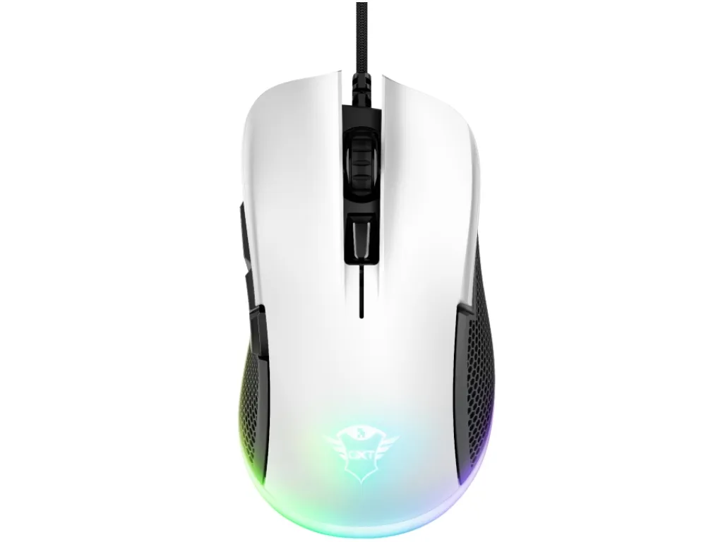 Miš TRUST GXT 922W YBAR žični/7200 dpi/gaming/bela