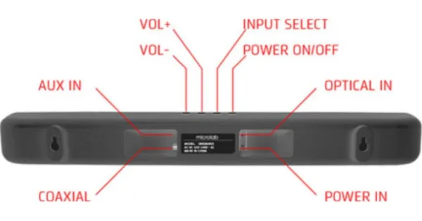 Microlab Onebar04 LED Bluetooth speaker soundbar 2x20W AUX Optical Coaxial Daljinski black