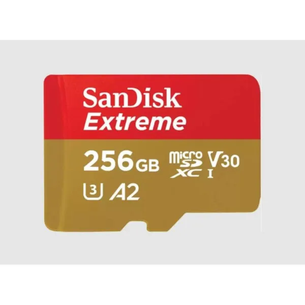 MicroSDXC SanDisk 256GB Extreme SDSQXAV-256G-GN6MA + adapter