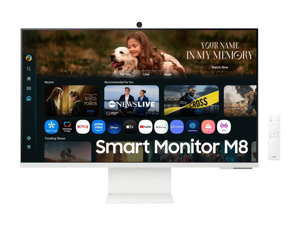 Monitor SAMSUNG LS32FM801UUXDU 32"/VA/3840x2160/60Hz/4ms GtG/HDMIUSB-CLAN/VESA/smart/zvucnici/bela