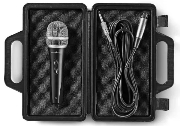 MPWD50CBK Karaoke mikrofon 6.35mm -72dB+ Sensitivity 50Hz-15kHz 5.0m + Kofer