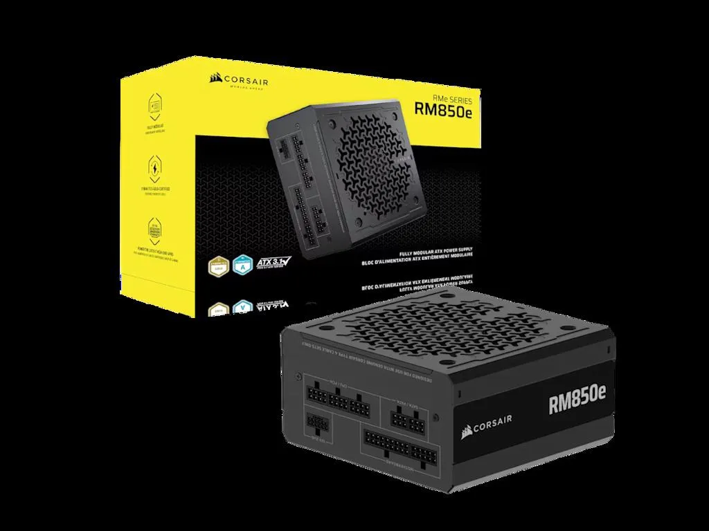 NAPAJANJE CORSAIR RM850e 850W/ATX 3.1/PCIe 5.1/80+GOLD/modularno/CRNA