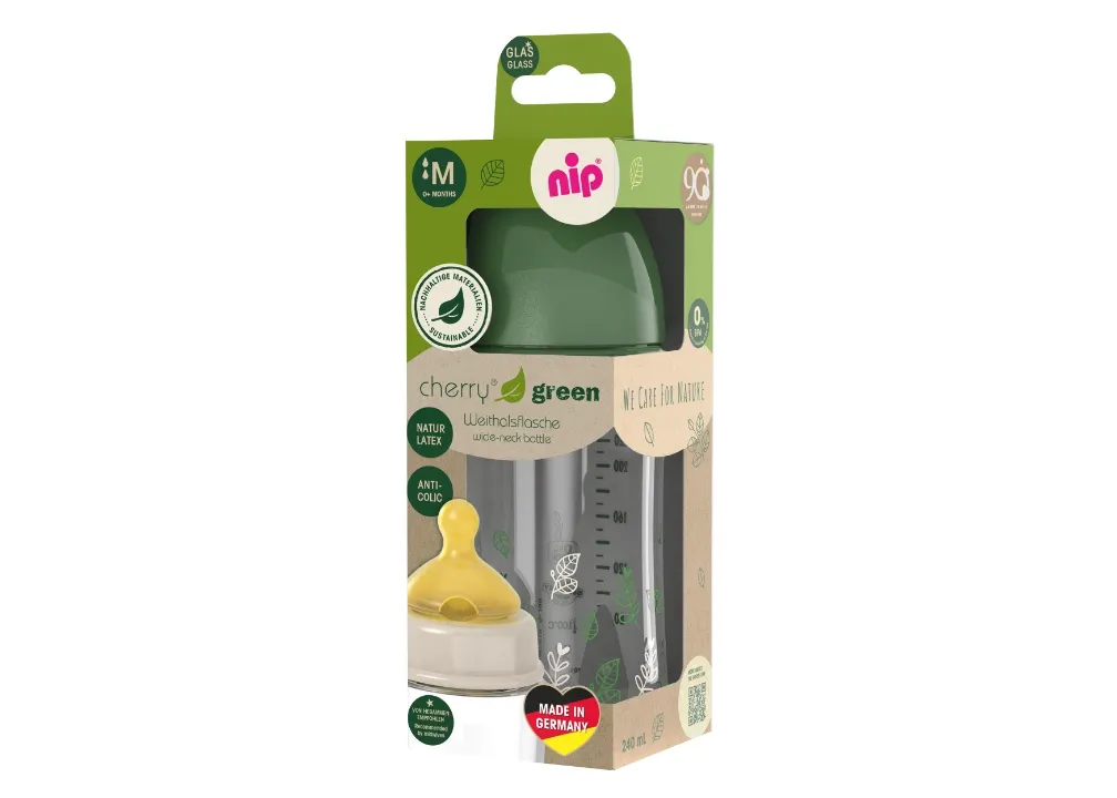 NIP GREEN STAKLO FLAŠICA ZELENA 240ML 0M+M PROTOK