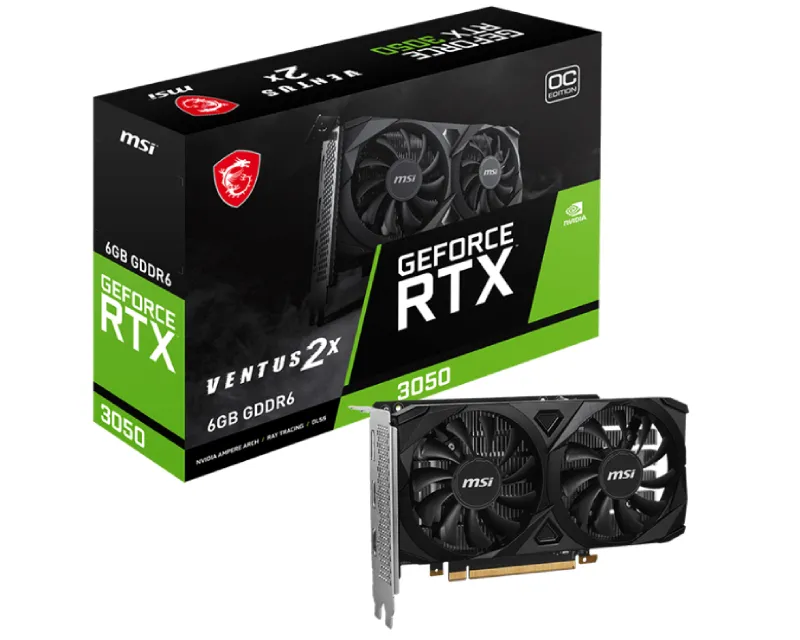nVidia GeForce RTX 3050 6GB 96bit RTX 3050 VENTUS 2X 6G OC grafička karta