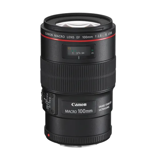 Objektiv CANON EF Macro 100mm f/2.8 IS USM - 3554B005  Canon EF bajonet Pun format 100 mm f/2.8