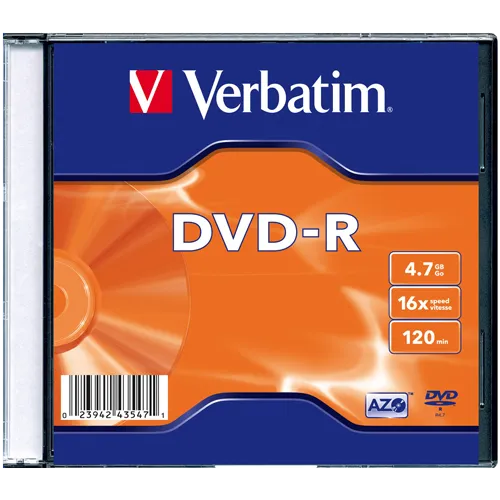 Optički disk VERBATIM DVD-R 4.7GB   DVD-R 4.7 GB do 16x
