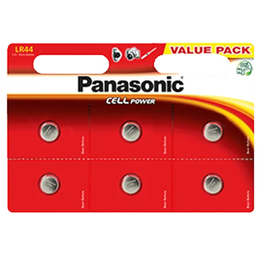 PANASONIC Cell Power LR44EL  Litijumska baterija LR44 (Dugme) 6/1