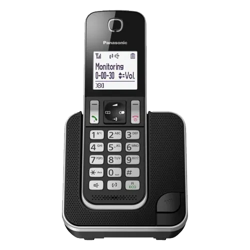PANASONIC DECT KX-TGD310FXB  Bežični telefon Crna