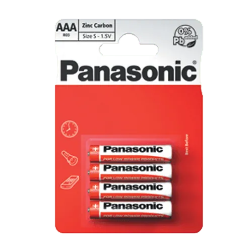 PANASONIC Zinc Carbon R03RZ  Zinc–carbon baterija AAA (LR3) 4/1
