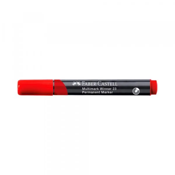 Permanent Marker Faber Castell Winner crveni obli 453323