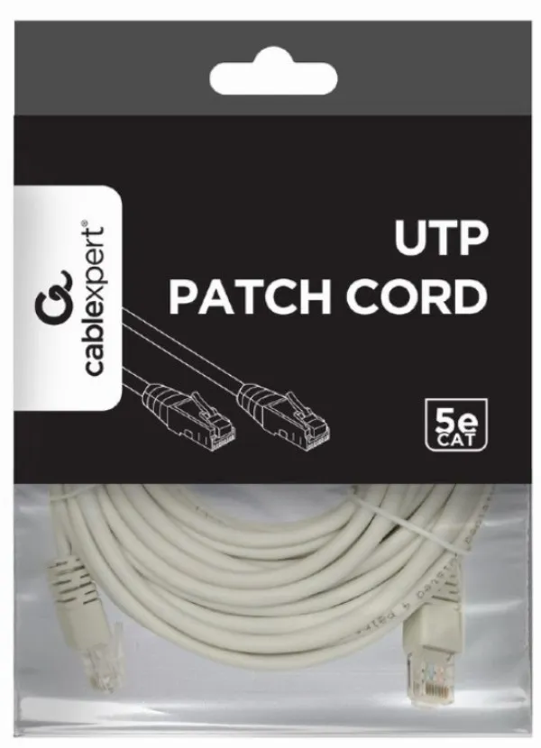 PP12-10M Gembird Mrezni kabl CAT5e UTP Patch cord 10m grey