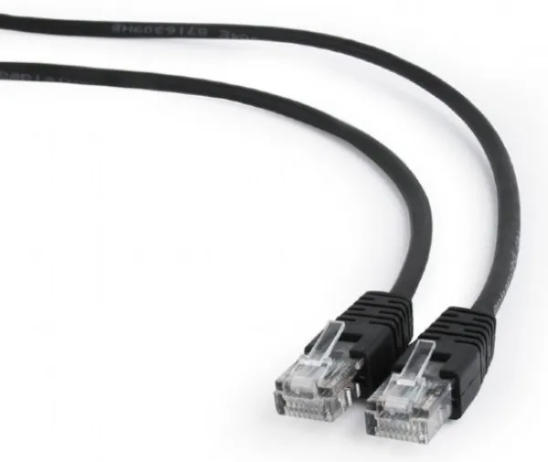 PP12-1M/BK Gembird mrezni kabl CAT5e UTP Patch cord1m black