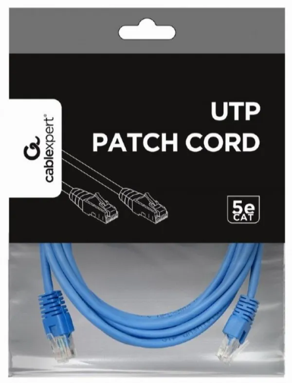 PP12-3M/B Gembird Mrezni kabl CAT5e UTP Patch cord 3m blue