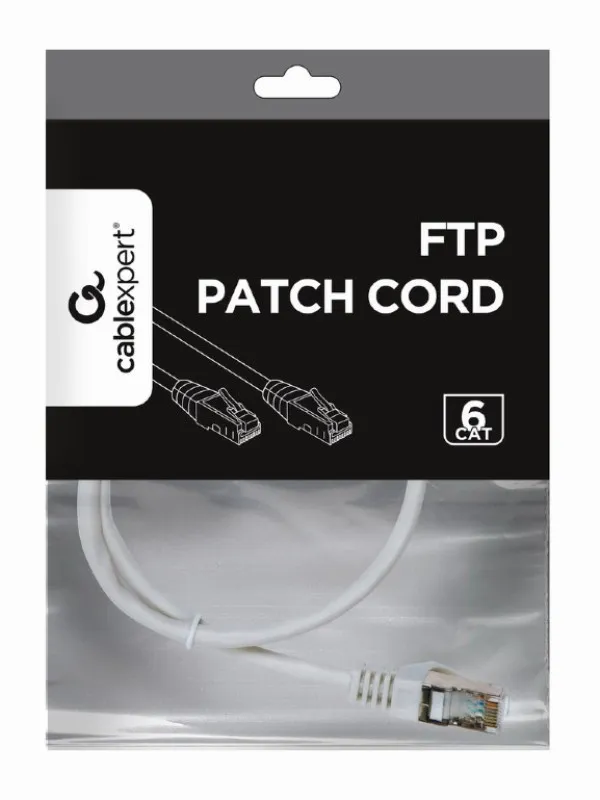 PP6-3M/W Gembird Mrezni kabl CAT6 FTP Patch cord 3m white