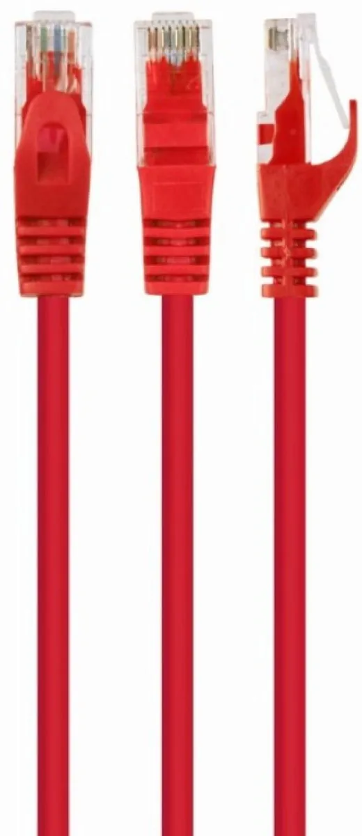 PP6U-0.5M/R Gembird Mrezni kabl CAT6 UTP Patch cord 0.5m red